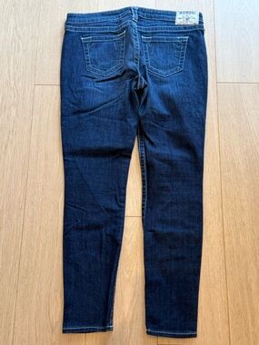 True Religion Crystal Studded Skinny Jeans | Dark Wash Y2K | Size 31
